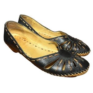 Pikolinos Slip On Loafers with Black Leather Size 36 EU